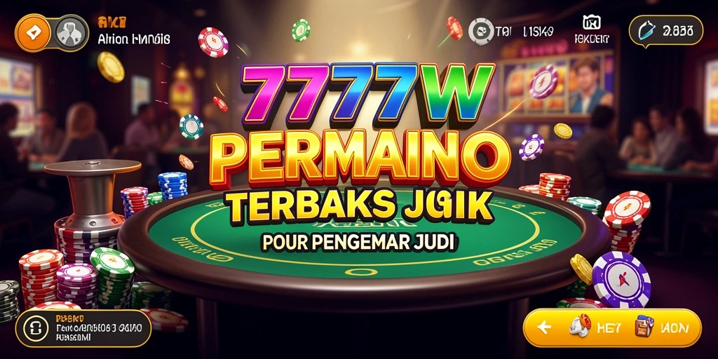 Screenshot utama 7777W menampilkan gameplay yang seru dan mendebarkan.