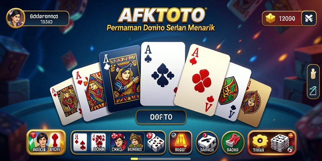 Tampilan gameplay seru AFKTOTO dengan berbagai mode permainan Domino.