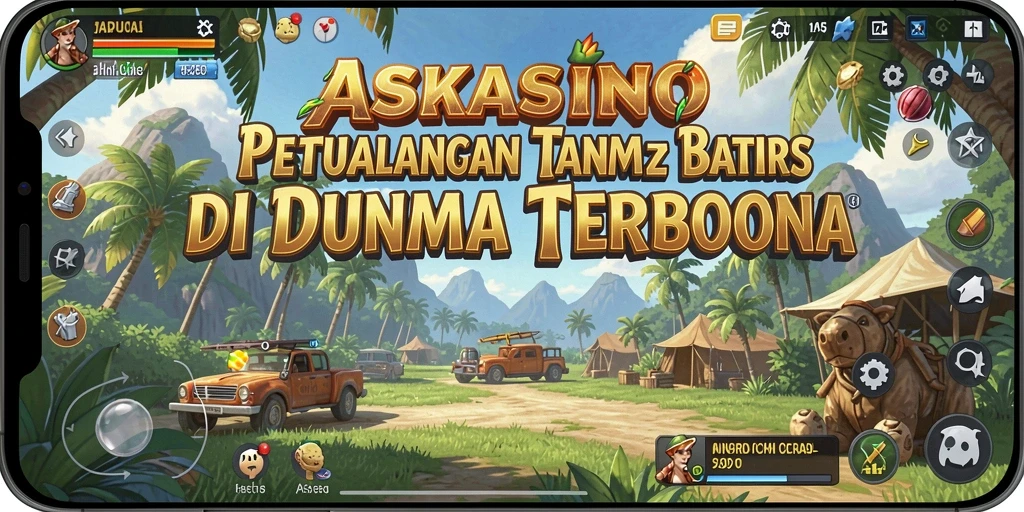 Tampilan gameplay ASKASINO di dunia terbuka yang menakjubkan.