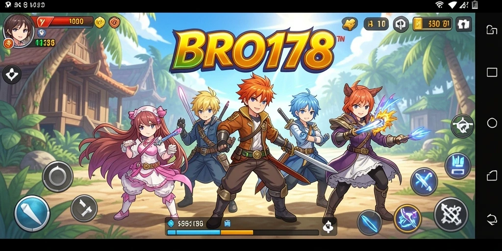 Tampilan gameplay BRO178 yang memukau dengan karakter Anime yang dinamis.