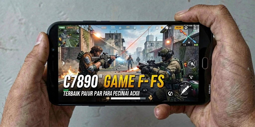 Tangkapan layar gameplay C7890 yang menunjukkan aksi mendebarkan di arena FPS.