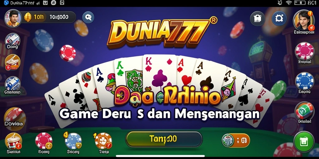 Screenshot gameplay DUNIA777 yang menampilkan suasana bermain Domino.
