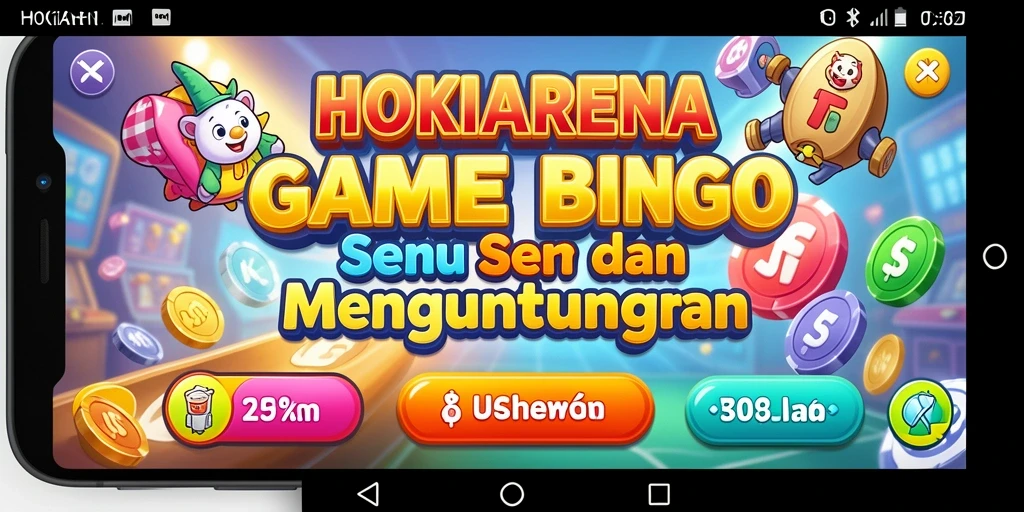 Tampilan gameplay seru dalam HOKIARENA yang penuh warna.