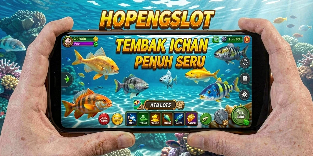 Screenshot gameplay HOPENGSLOT menampilkan aksi menembak ikan yang mendebarkan.