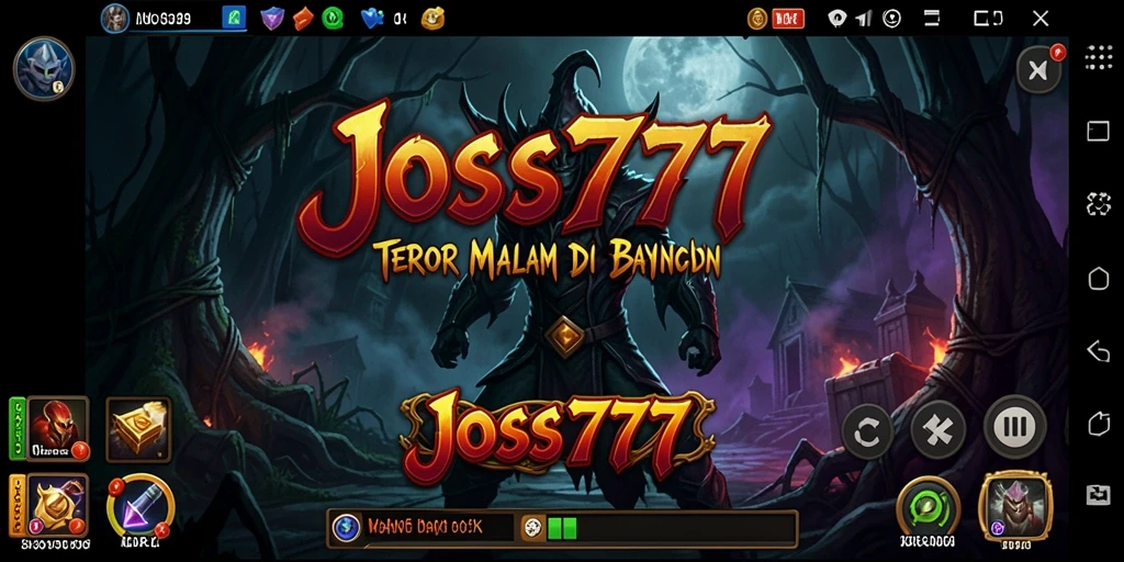 Gameplay JOSS777 menampilkan suasana horor yang mencekam dan seram.