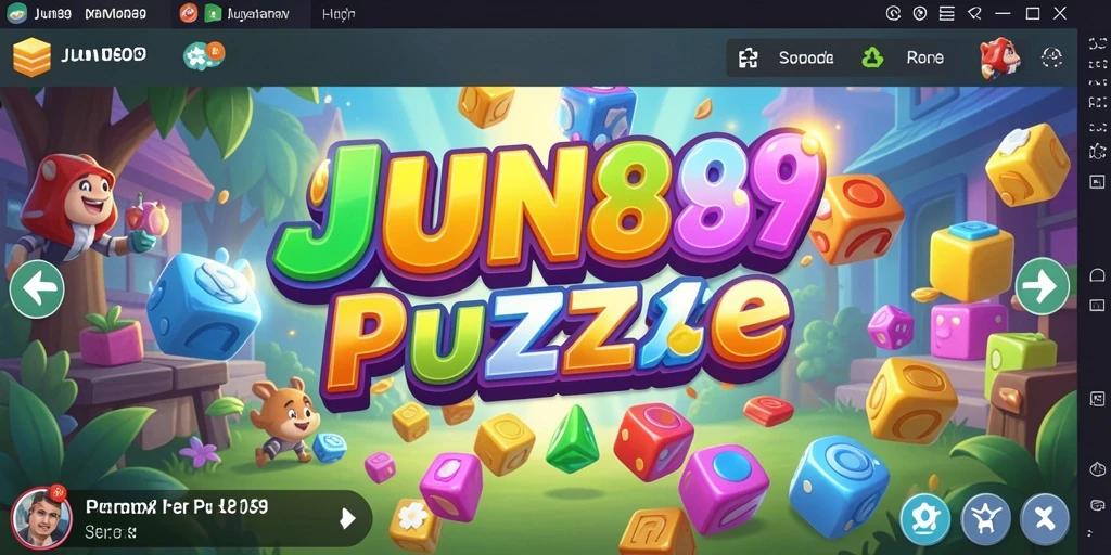 Tampilan gameplay seru dari JUN88 dengan teka-teki yang menantang.