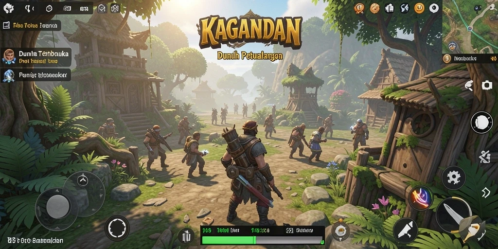 Tampilan gameplay KAGANDAN yang menakjubkan dalam dunia terbuka.