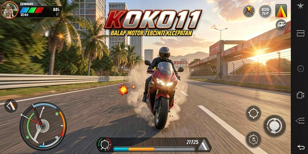 Tampilan gameplay KOKO11 yang mendebarkan dan realistis.