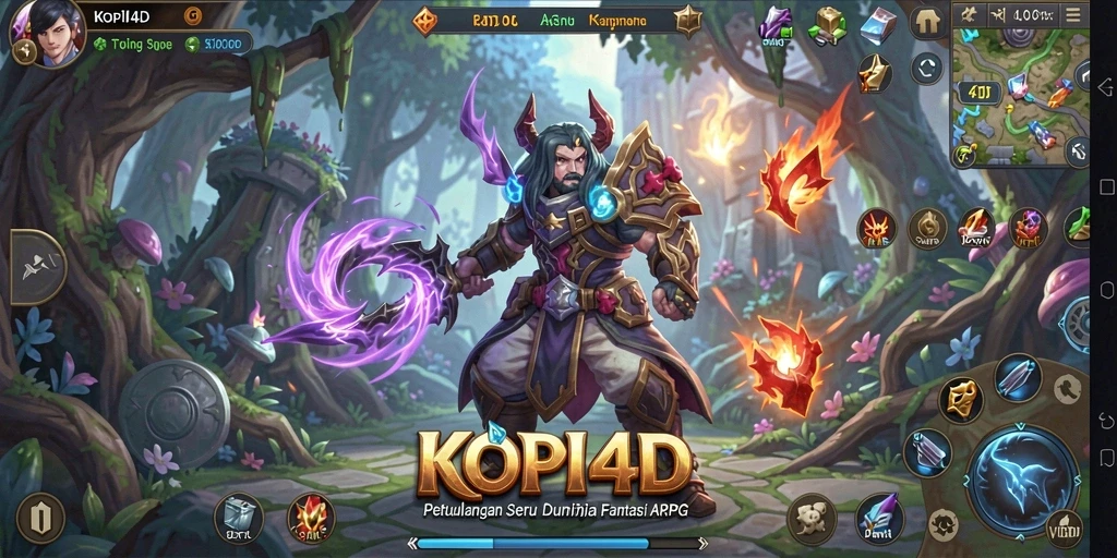 Tangkapan layar dari gameplay seru KOPI4D yang menampilkan pertarungan menegangkan.