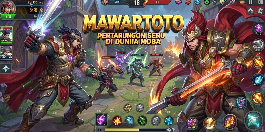 Tangkapan layar dari gameplay MOBA yang seru di MAWARTOTO.