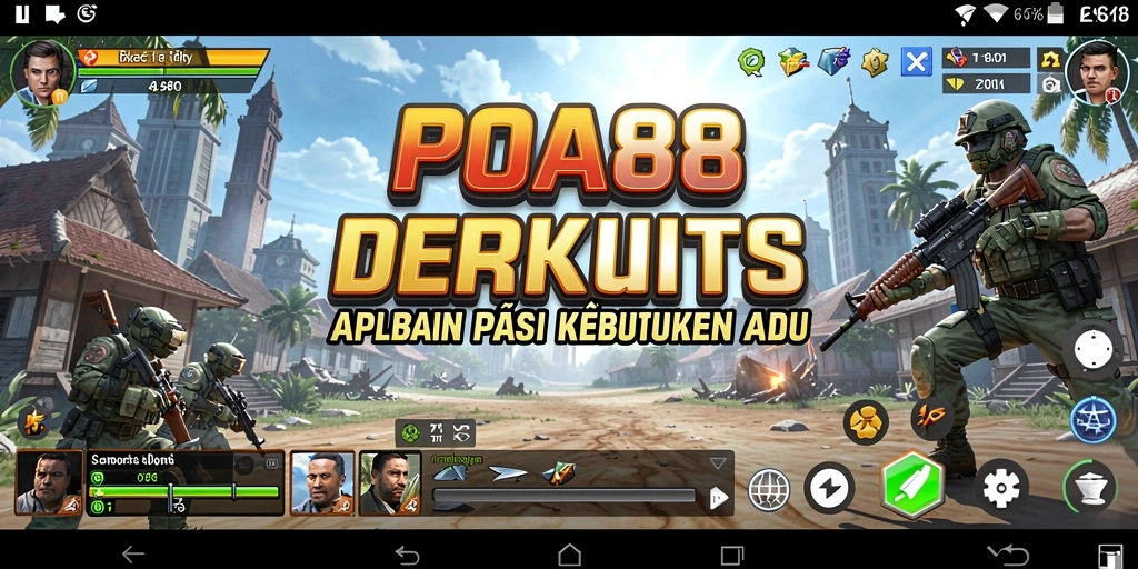 Screenshot utama POA88 menampilkan antarmuka aplikasi yang menarik dan fungsional.
