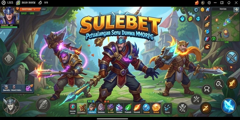 Screenshot gameplay SULEBET yang menampilkan aksi pertarungan MMORPG.