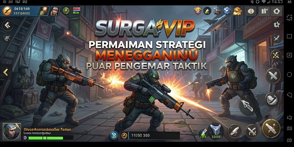 Tampilan gameplay menarik dari SURGAVIP yang menantang strategi pemain.