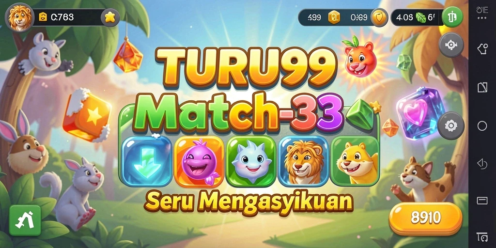 Tampilan gameplay TURU99 yang penuh warna dan menarik.